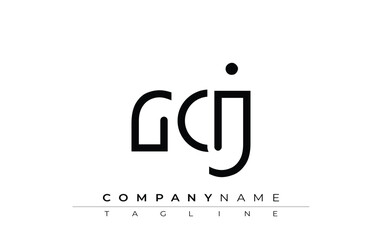 RCJ abstract letter design. Modern Business Logo Design With Abstract Typography and Contemporary Style