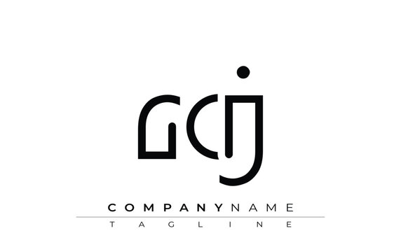 RCJ abstract letter design. Modern Business Logo Design With Abstract Typography and Contemporary Style
