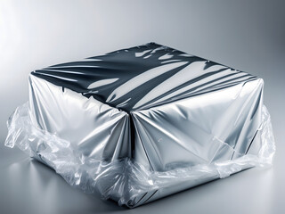 Packaging and Protection: A pristine, sealed package enveloped in protective wrapping, ready for transit or storage. This image embodies secure handling and the safeguarding of contents.