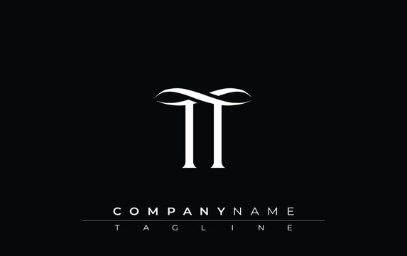 Initial TT Logo Design Vector. Elegant Monogram Logo Design with Decorative Elements and Typography