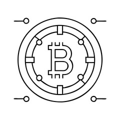 bitcoin logo icon, bitcoin logo vector illustration-simple illustration of bitcoin logo , perfect for bitcoin logo logos and icons