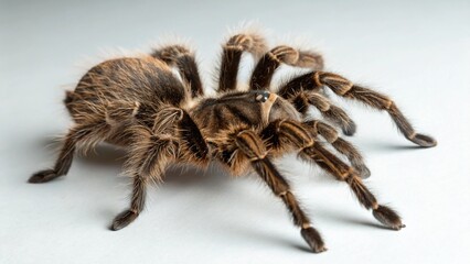 Curly Hair Tarantula on studio background