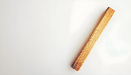 One palo santo stick on white background