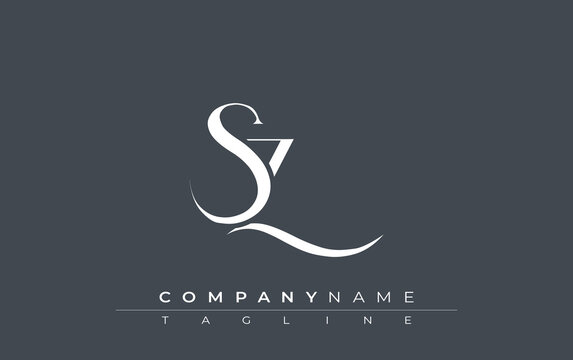 Initial SZ Logo Design Vector. Elegant Monogram Logo Design with Decorative Elements and Typography