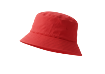 Classic Red Bucket Hat Stylish Sun Protection and Everyday Wear