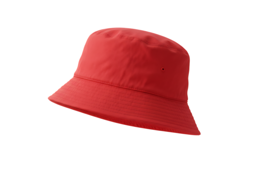 Classic Red Bucket Hat Stylish Sun Protection and Everyday Wear