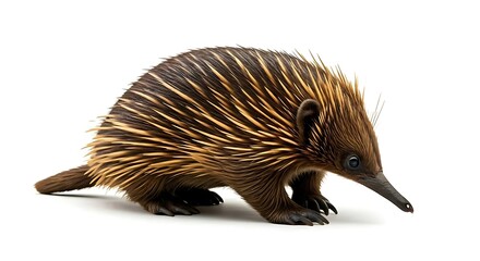hedgehog isolated on white background
