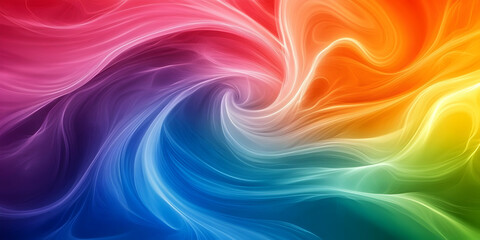 Obraz premium Abstract Colorful Swirling Pattern in Bright Vibrant Shades