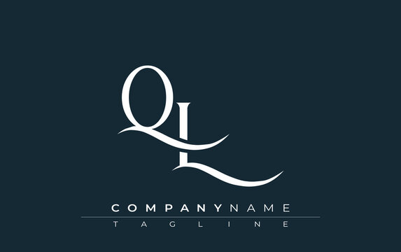 Initial QL Logo Design Vector. Elegant Monogram Logo Design with Decorative Elements and Typography