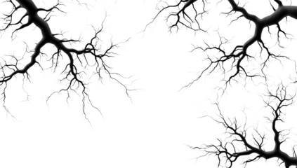 Abstract tree branches dark background design