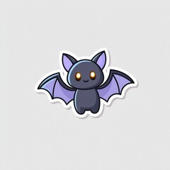 Spooky Bat with Glowing Eyes