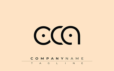 OCA abstract letter design. Modern Business Logo Design With Abstract Typography and Contemporary Style