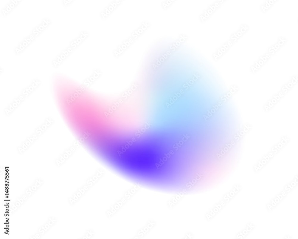 Leinwandbilder gradient background with abstract blur effect, blue and green color transition, grainy watercolor te