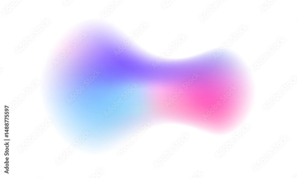 Aufkleber Soft blue gradient background with pastel mesh elements, blurred circular shapes, and smooth color gradation. 