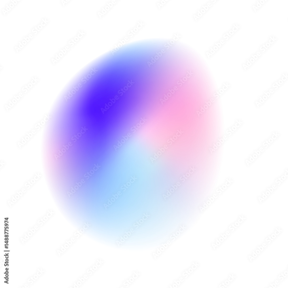 Poster png color blend gradation texture, holographic iridescent round circles with liquid vibrant gradient