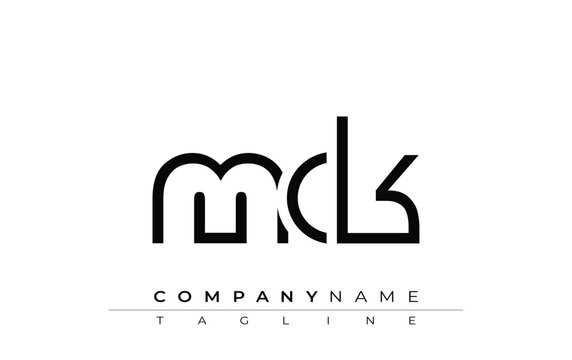 MCK abstract letter design. Modern Business Logo Design With Abstract Typography and Contemporary Style