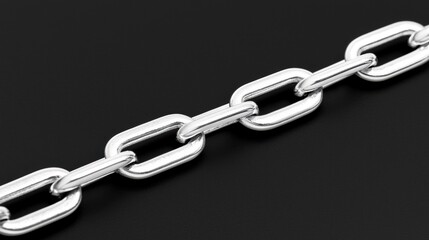 Obraz premium A silver chain with a diamond pendant.