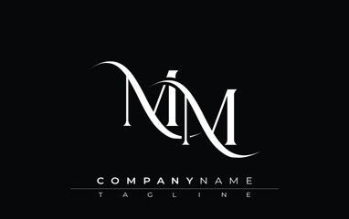 Initial MM Logo Design Vector. Elegant Monogram Logo Design with Decorative Elements and Typography