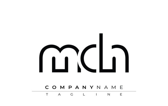 MCH abstract letter design. Modern Business Logo Design With Abstract Typography and Contemporary Style