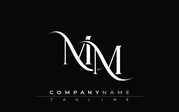 Initial MM Logo Design Vector. Elegant Monogram Logo Design with Decorative Elements and Typography