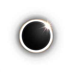 solar eclipse with glowing edges