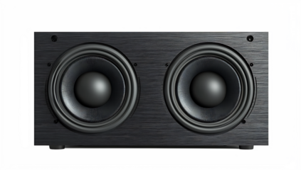 Powerful dual subwoofer home theater system