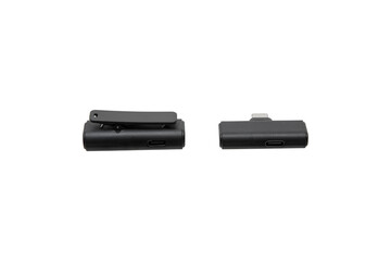 Wireless mic and USB-C port view