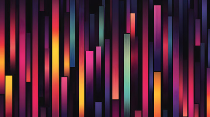 Vibrant Abstract Vertical Lines with Colorful Gradient Patterns
