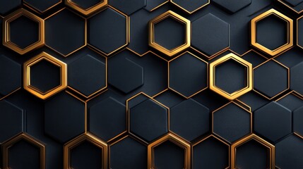 Abstract hexagon pattern