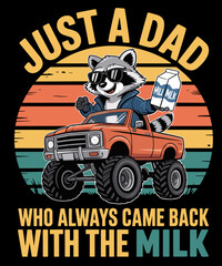 Retro Vintage Just A Dad Who Always Came Back Funny