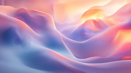 Obraz premium Abstract Fluid Design with Soft Swirls and Gentle Color Gradients