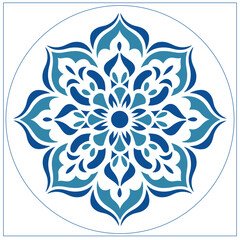 Turkey Mandala stencil, Turkey Tile template, Mandala vector, cut files, laser cut, Silhouette, Cricut, SVG