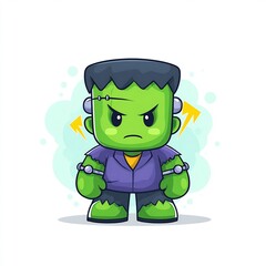 cute Frankenstein monster Halloween 