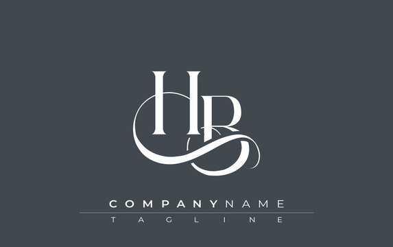 Initial HB Logo Design Vector. Elegant Monogram Logo Design with Decorative Elements and Typography