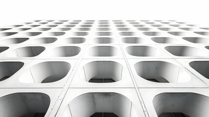 Modern Architecture with Unique Patterns and Textures in Minimalist Style