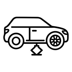 Car wheel replacement icon on white background vector
Vector car icon