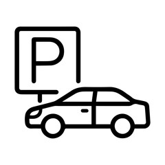 Car parking icon on white background vector
Vector car icon