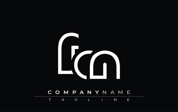 FCN abstract letter design. Modern Business Logo Design With Abstract Typography and Contemporary Style