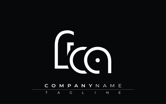FCA abstract letter design. Modern Business Logo Design With Abstract Typography and Contemporary Style