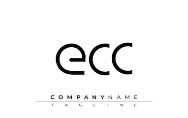 ECC abstract letter design. Modern Business Logo Design With Abstract Typography and Contemporary Style