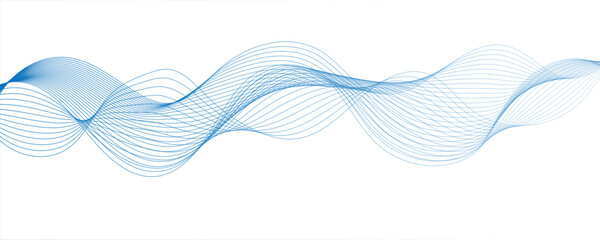 Abstract wave colorful element for design. Digital frequency track equalizer.Curve wave seamless pattern. Line art striped graphic template design.Vector illustration.