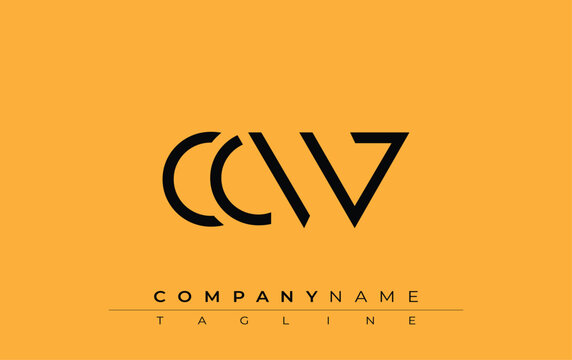 CCW abstract letter design. Modern Business Logo Design With Abstract Typography and Contemporary Style