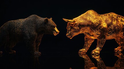 Bear and bull stock market figures