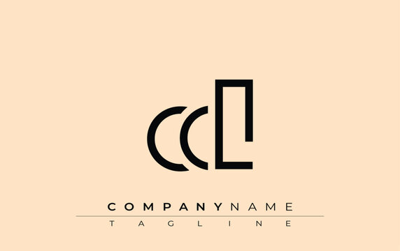 CCL abstract letter design. Modern Business Logo Design With Abstract Typography and Contemporary Style