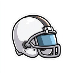 Fototapeta premium Football helmet cartoon