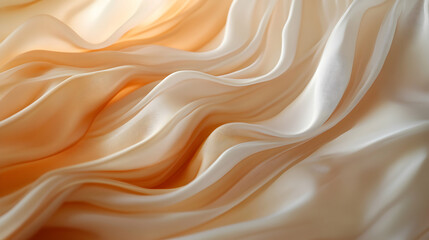 Obraz premium Silky Soft Fabric with Gentle Waves and Subtle Warm Tones