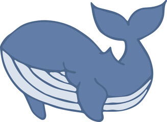Blue Whale cartoon