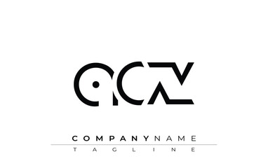 Fototapeta premium ACX abstract letter design. Modern Business Logo Design With Abstract Typography and Contemporary Style