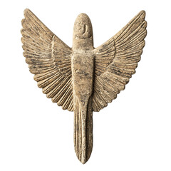 A Stone Arrow with Assyrian Winged Disks Divine Pro Isolated on Transparent Background