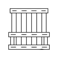 pallet icon, pallet vector illustration-simple illustration of pallet , perfect for pallet logos and icons